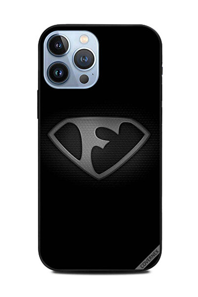 Covernex غطاء حماية لهاتف Apple iPhone 13 Pro Max أبجدي أبيض وأسود F