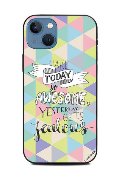 Covernex غطاء حماية لجهاز Apple iPhone 13 اجعل اليوم رائعًا جدًا