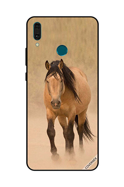 Covernex غطاء حماية لهاتف هواوي Y9 2019 - سباق الخيل البني