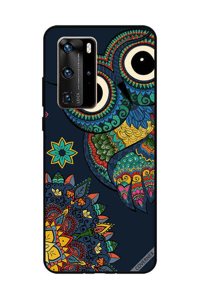 Covernex غطاء حماية لهاتف هواوي بي 40 برو بتصميم بومة زهرية