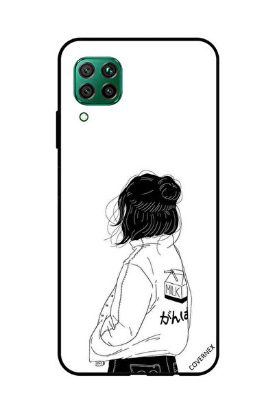 Covernex غطاء حماية لهاتف هواوي نوفا 7i / P40 لايت فتاة تفكر بعمق كبير