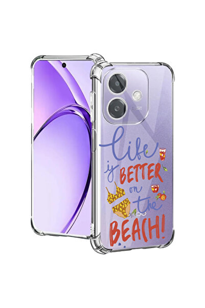 bestcase ® Carcasă antișoc pentru OPPO A60 5G / A40, Plajă, 1997853 AS 1874