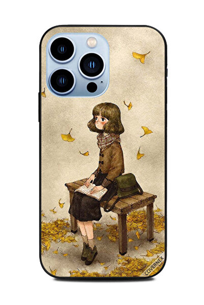 Covernex غطاء حماية لهاتف Apple iPhone 13 Pro - رسمة فتاة جالسة