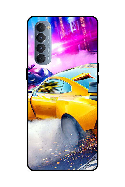 Covernex غطاء حماية لهاتف Oppo Reno 4 Pro - سيارة صفراء