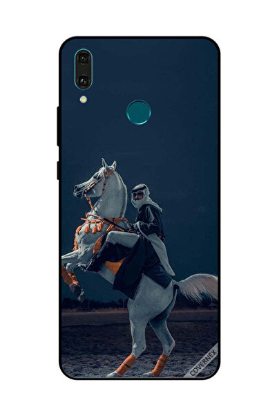 Covernex غطاء حماية لهاتف هواوي Y9 2019 - شاب على حصان