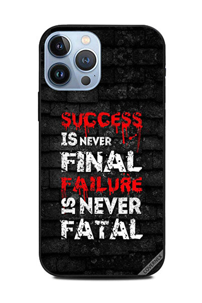 Covernex غطاء حماية لهاتف Apple iPhone 13 Pro Max النجاح ليس نهائيًا أبدًا