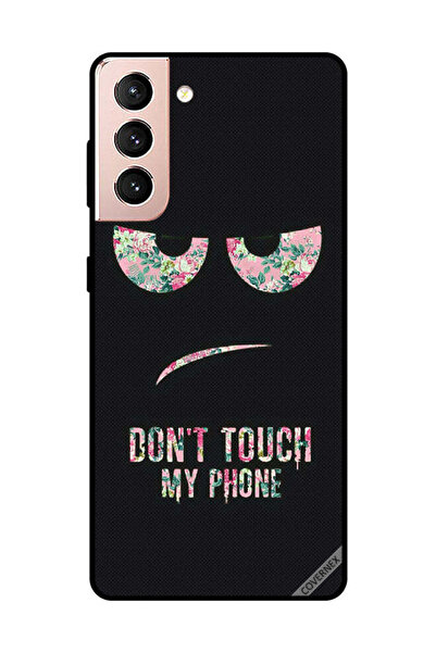 Covernex غطاء حماية لهاتف سامسونج جالكسي S21 بلس - لا تلمس هاتفي - زهري