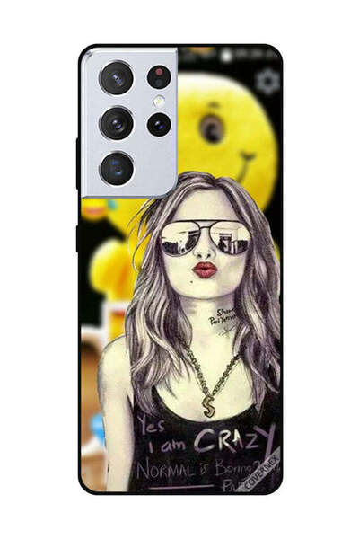 Covernex غطاء حماية لهاتف سامسونج جالكسي S21 ألترا نعم أنا مجنون، العادي ممل