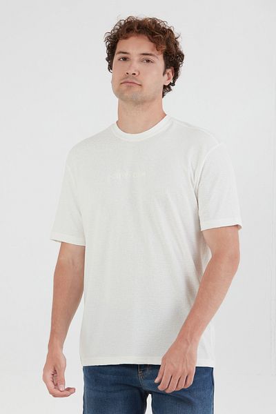 Fulla Moda Text Embossed Printed T-Shirt