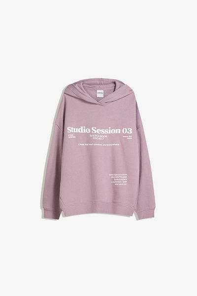 Bershka هودي مطبوع