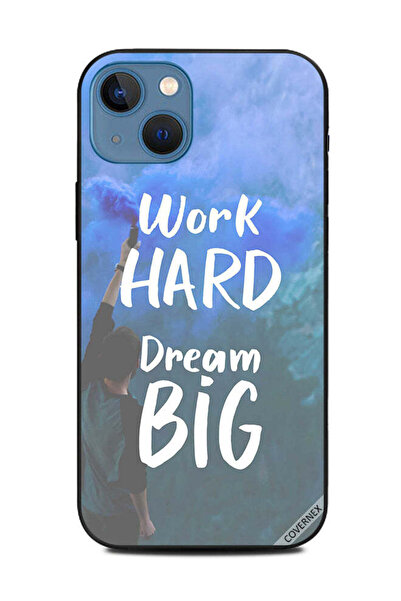 Covernex غطاء حماية لجهاز Apple iPhone 13 - اعمل بجد، احلم بألوان كبيرة