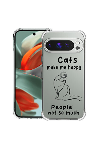 bestcase ® Carcasă antișoc pentru Google Pixel 9 Pro, Pisici și oameni, 18286...