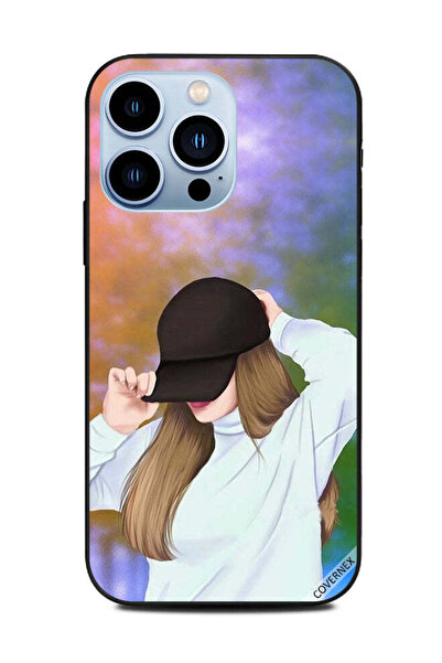 Covernex غطاء حماية لهاتف Apple iPhone 13 Pro - إنها ترتدي قبعة سوداء