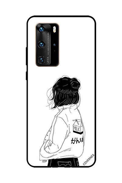 Covernex غطاء حماية لهاتف هواوي بي 40 برو فتاة تفكر بعمق كبير