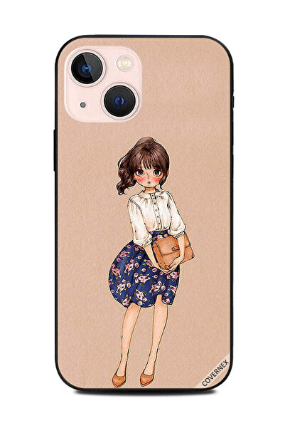 Covernex غطاء حماية لهاتف Apple iPhone 13 Mini Girl Casual Outfit