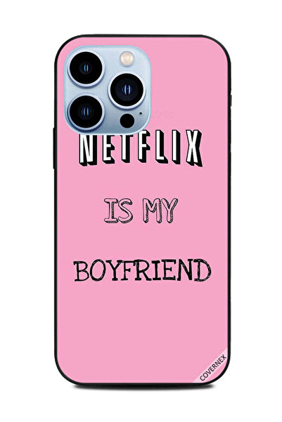 Covernex غطاء حماية لجهاز Apple iPhone 13 Pro - Netflix Is My Boyfriend باللو...