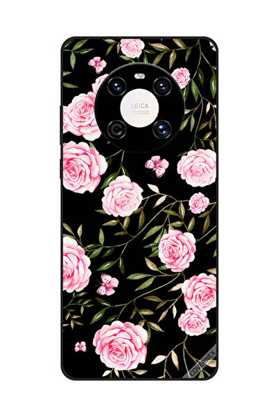 Covernex غطاء حماية لهاتف هواوي ميت 40 - ورود وردية في باقات من الأوراق الصغيرة