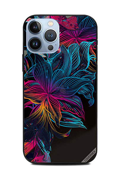 Covernex غطاء حماية لهاتف Apple iPhone 13 Pro Max بنمط خطوط زهرية