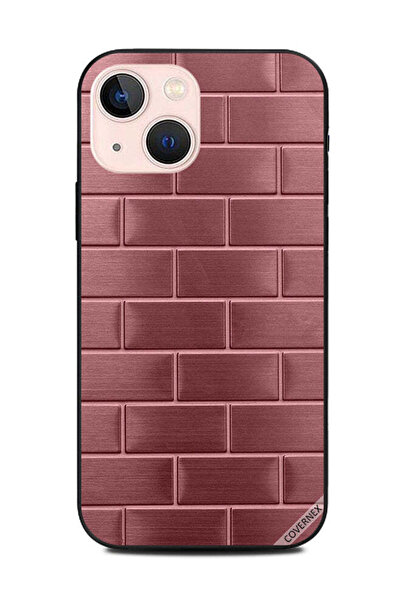 Covernex غطاء حماية لهاتف Apple iPhone 13 Mini بنمط جدار الخوخ المتكسر