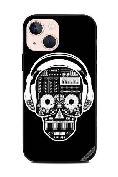 Covernex غطاء حماية لهاتف Apple iPhone 13 Mini Music Head أبيض وأسود