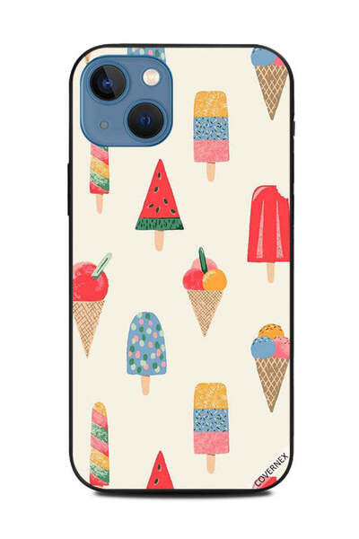 Covernex غطاء حماية لهاتف Apple iPhone 13 بنمط علامات الآيس كريم