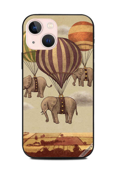 Covernex غطاء حماية لهاتف أبل آيفون 13 ميني - فيلة مع بالونات