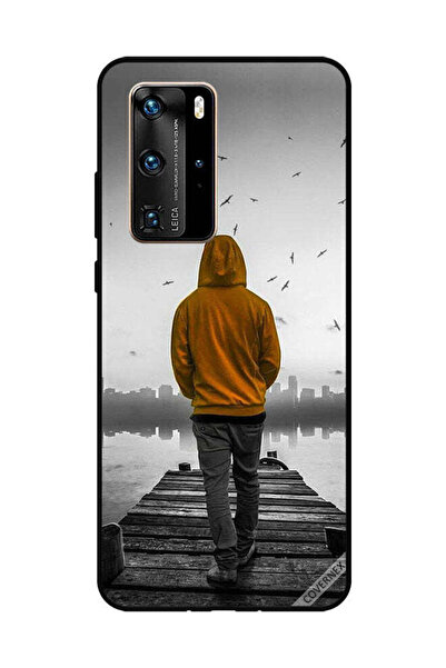 Covernex غطاء حماية لهاتف هواوي بي 40 برو - فتى حزين يمشي