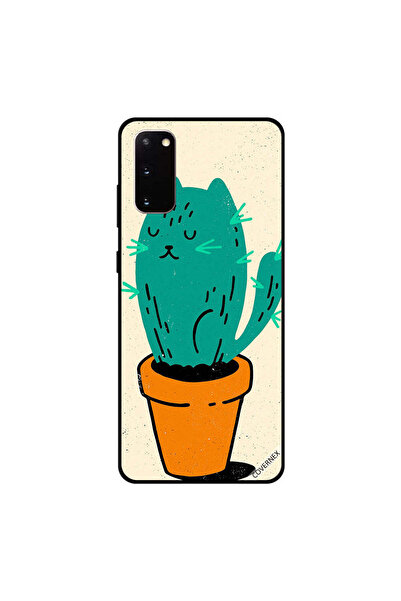 Covernex غطاء حماية سامسونج جالكسي S20 بتصميم قطة الصبار