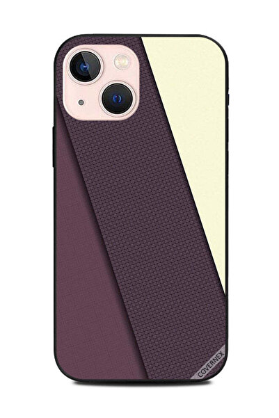 Covernex غطاء حماية لهاتف Apple iPhone 13 Mini بنمط مخطط بنفسجي داكن