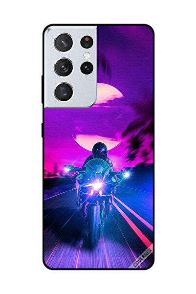 Covernex غطاء حماية لهاتف سامسونج جالاكسي S21 ألترا - راكب الدراجة النارية يت...