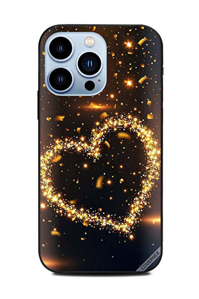Covernex غطاء حماية لهاتف أبل آيفون 13 برو - قلب من القطع الذهبية