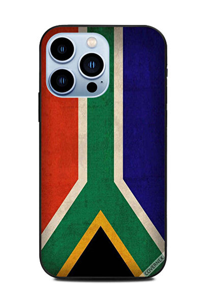 Covernex غطاء حماية لجهاز Apple iPhone 13 Pro بعلم جنوب أفريقيا العتيق