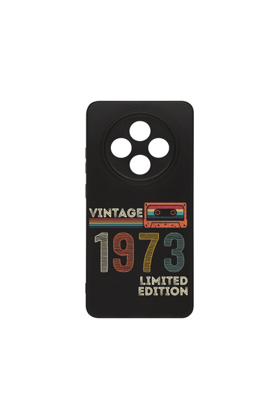 bestcase ® Husa Slim Silicon pentru OPPO Reno12 F / Reno12 FS, 1973 - ретро л...