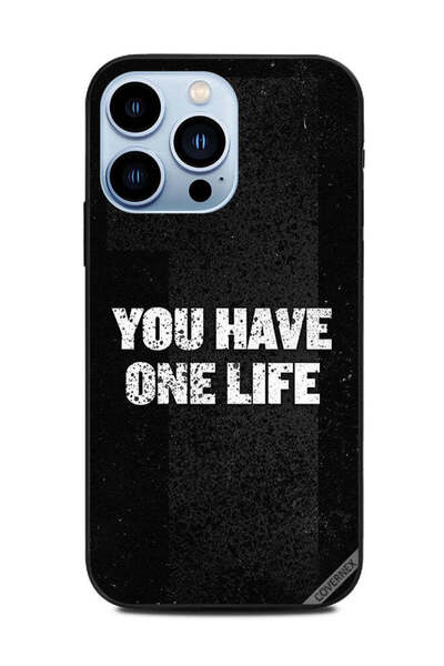 Covernex غطاء حماية لهاتف Apple iPhone 13 Pro - لديك حياة واحدة - أسود