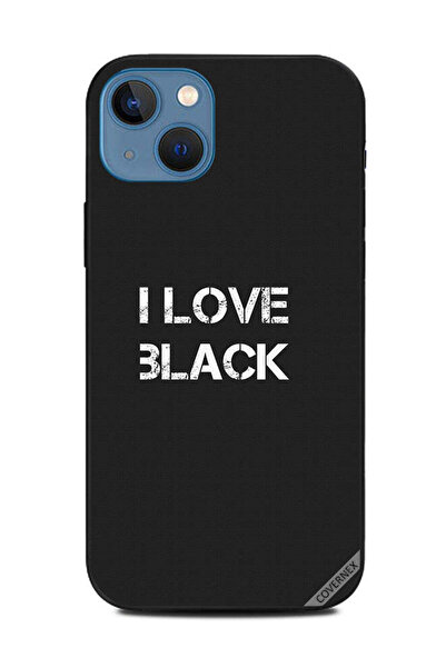 Covernex غطاء حماية لهاتف Apple iPhone 13 I Love Black