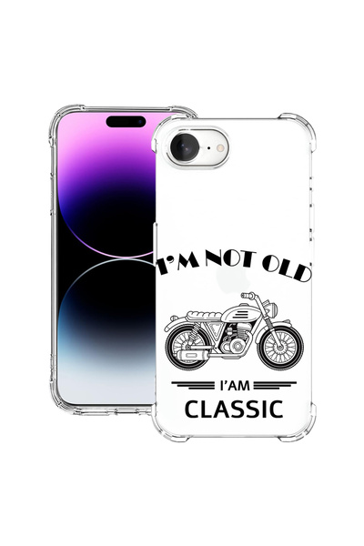 bestcase ® Husă antișoc pentru Apple iPhone 16e, I'm Not Old I'm Classic, 198...