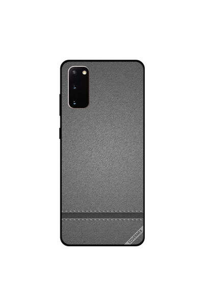 Covernex غطاء حماية لهاتف سامسونج جالكسي S20 بنقشة جلد رمادي