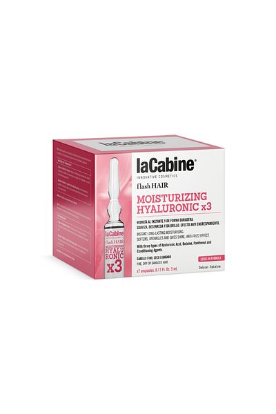 LaCabine Fiole pentru hidratarea parului laCabine Moisturizing Hyaluronic 7 buc x 5 ml