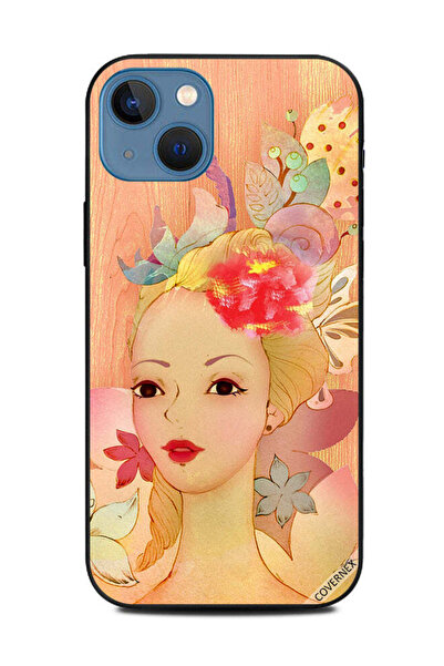 Covernex غطاء حماية لهاتف Apple iPhone 13 فتاة باللون الخوخي