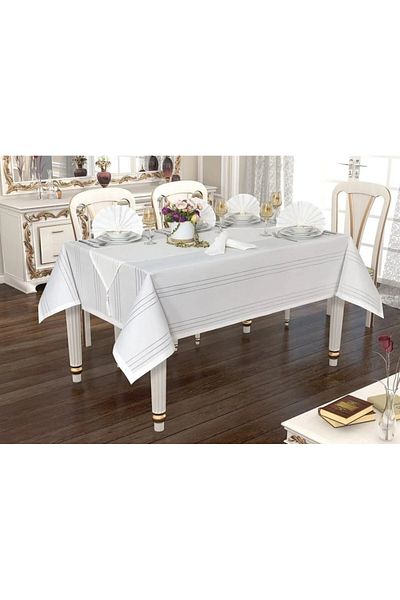 Cardea Home Collection Colber Tablecloth Set 26 Pieces for 12 people