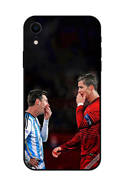Covernex غطاء حماية لهاتف Apple iPhone XR رونالدو وميسي في إطار واحد