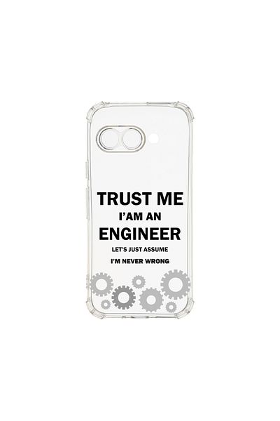 bestcase ® Anti Shock Case for Google Pixel 9, Trust me I'm an engineer, 1828621 AS 1841