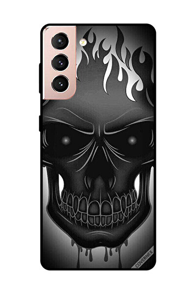 Covernex غطاء حماية لهاتف سامسونج جالاكسي S21 بلس برسومات جمجمة