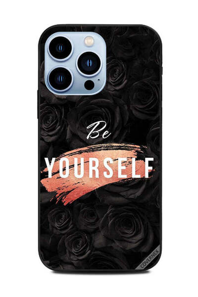 Covernex غطاء حماية لهاتف Apple iPhone 13 Pro - كن نفسك - ورود سوداء