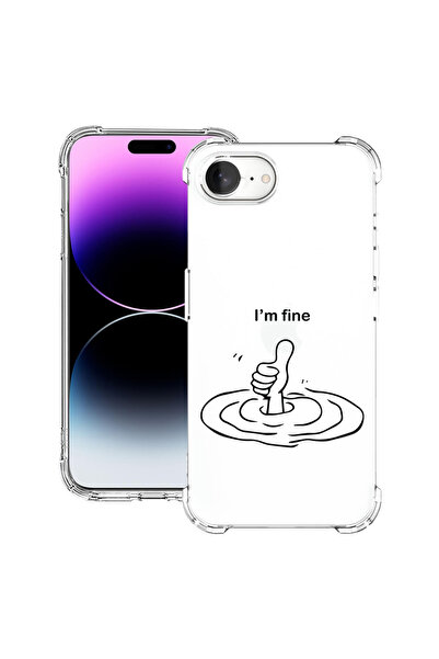 bestcase ® Carcasă antișoc pentru Apple iPhone 16e, I'm Fine, 1988231 AS 1867
