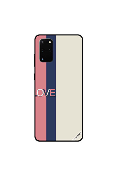 Covernex غطاء حماية لهاتف سامسونج جالاكسي S20 بلس بخطوط وردية وسوداء