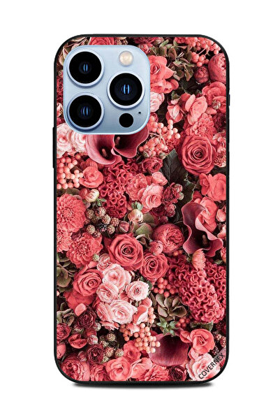 Covernex غطاء حماية لهاتف أبل آيفون 13 برو - حديقة ورود الخوخ