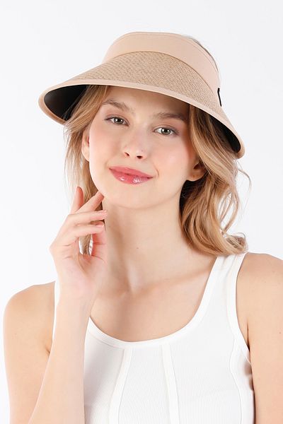 Fulla Moda Сламена шапка с регулируема периферия