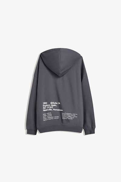 Bershka هودي مطبوع