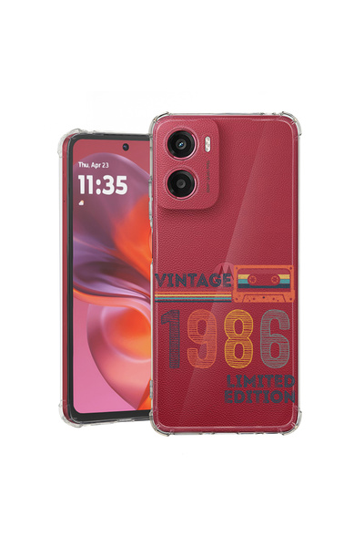 bestcase ® Carcasă antișoc pentru Motorola Moto G05, Ediție limitată 1986, 19...